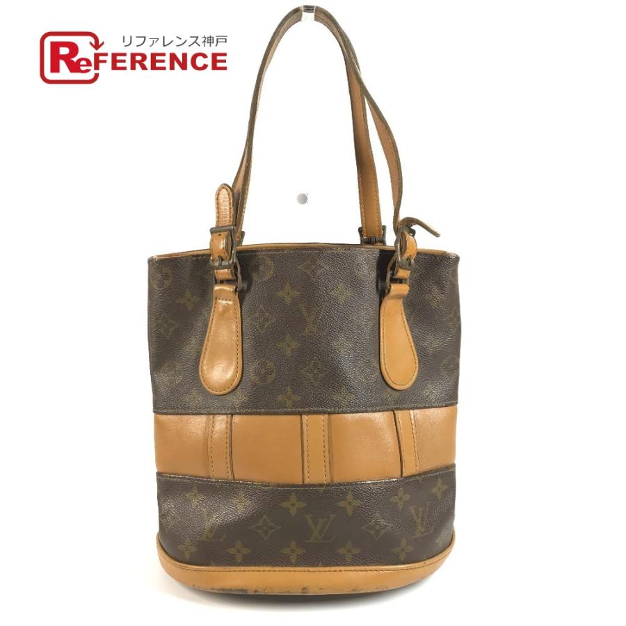 LOUIS VUITTON ルイヴィトン T42238 バケットPM  USA アメリカ 限定 トートバッグ カバン モノグラム  ハンドバッグ ブラウン 【中古】 | LOUIS VUITTON