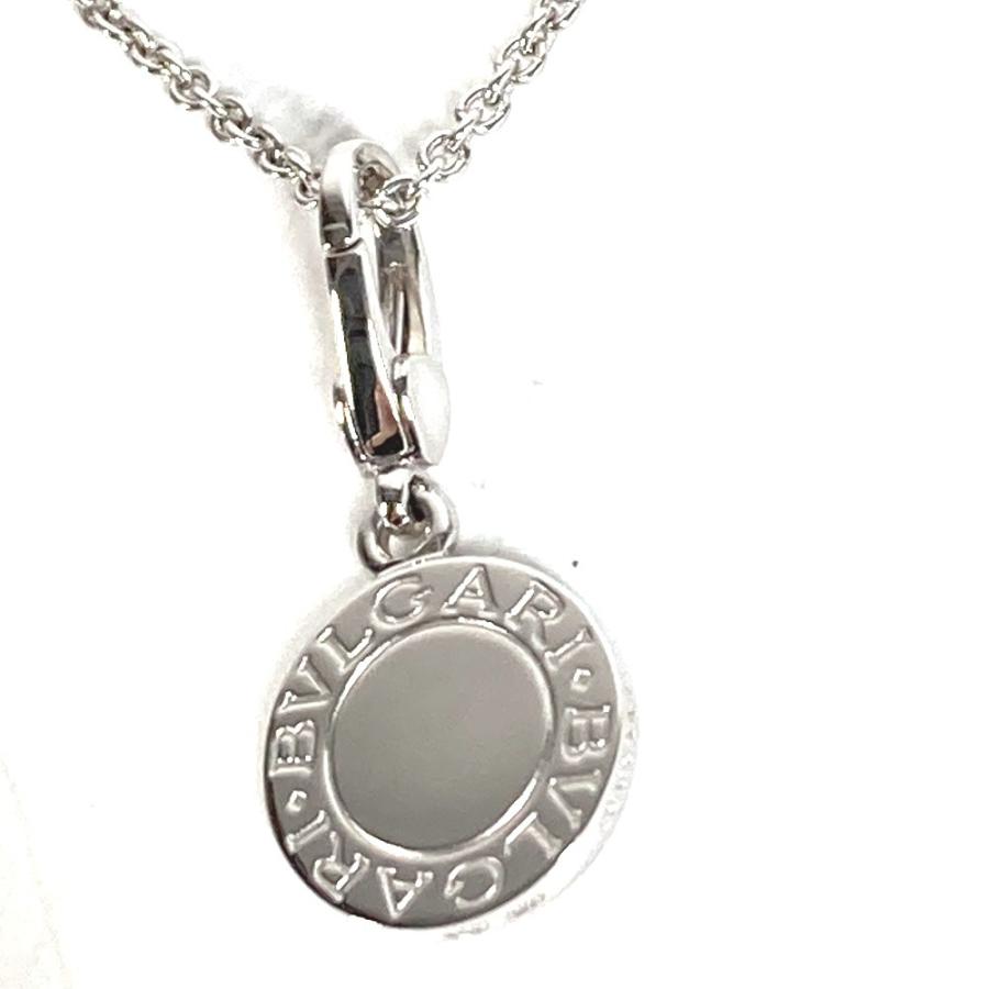 美品 BVLGARI ブルガリ ブルガリブルガリ ロゴ ダイヤ ダイヤモンド アクセサリー ジュエリー 金 K18 18K WG ネックレス シルバー【中古】 | BVLGARI | 04