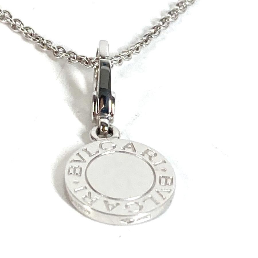 美品 BVLGARI ブルガリ ブルガリブルガリ ロゴ ダイヤ ダイヤモンド アクセサリー ジュエリー 金 K18 18K WG ネックレス シルバー【中古】 | BVLGARI | 05
