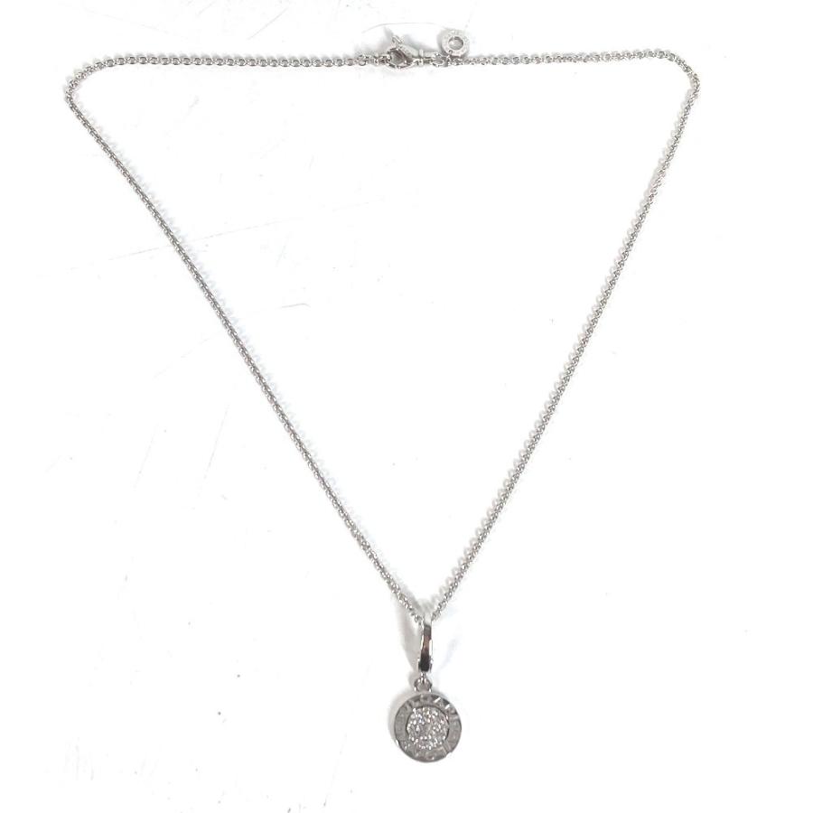 美品 BVLGARI ブルガリ ブルガリブルガリ ロゴ ダイヤ ダイヤモンド アクセサリー ジュエリー 金 K18 18K WG ネックレス シルバー【中古】 | BVLGARI | 07