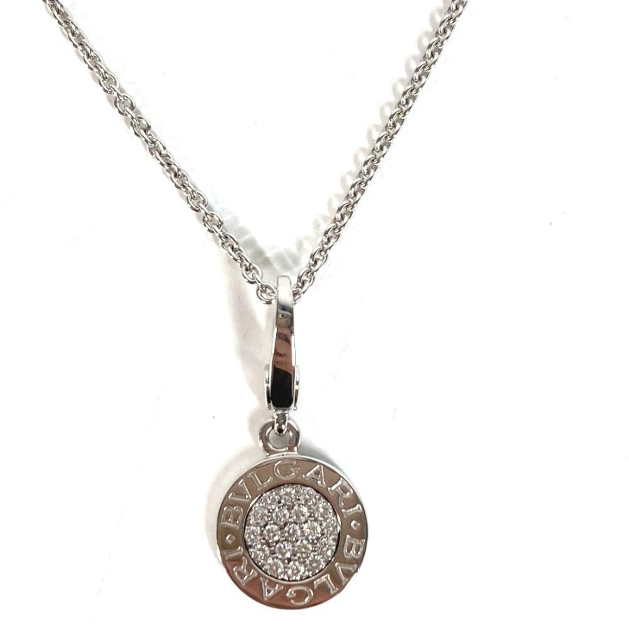 美品 BVLGARI ブルガリ ブルガリブルガリ ロゴ ダイヤ ダイヤモンド アクセサリー ジュエリー 金 K18 18K WG ネックレス シルバー【中古】 | BVLGARI | 08