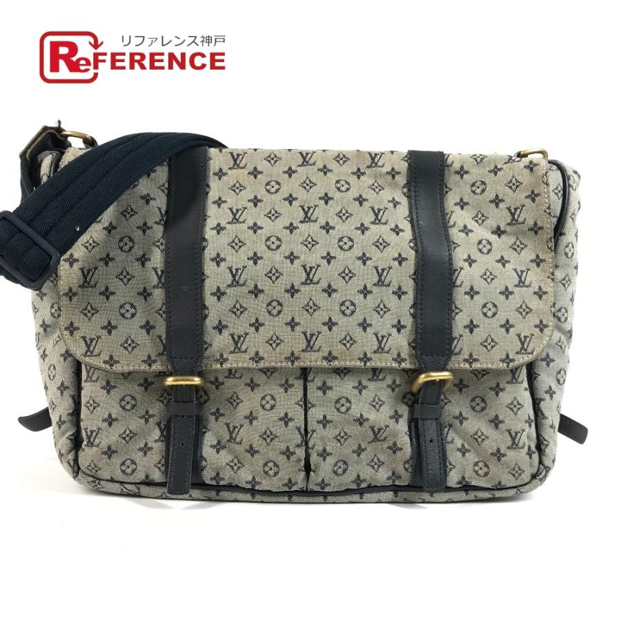 LOUIS VUITTON ルイヴィトン M42350  サックママン おむつ替えシート  マザーズバッグ モノグラムミニ ショルダーバッグ ネイビー【中古】 | LOUIS VUITTON