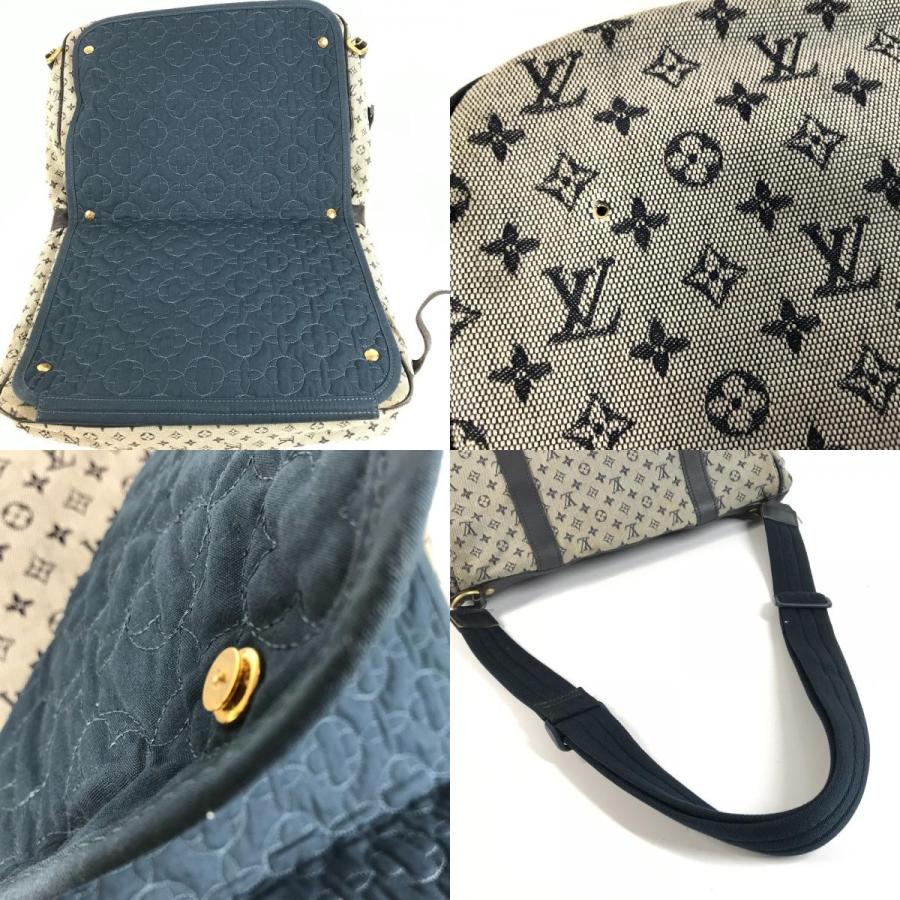 LOUIS VUITTON ルイヴィトン M42350  サックママン おむつ替えシート  マザーズバッグ モノグラムミニ ショルダーバッグ ネイビー【中古】 | LOUIS VUITTON | 07