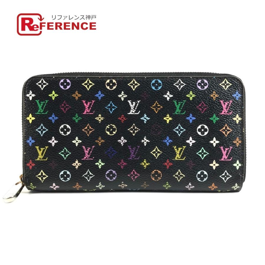 LOUIS VUITTON ルイヴィトン M60243  ジッピーウォレット  ロングウォレット モノグラムマルチカラー 長財布 ブラック【中古】 | LOUIS VUITTON