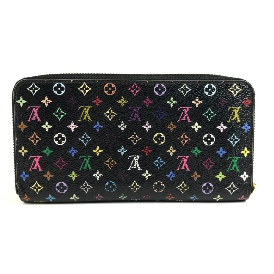 LOUIS VUITTON ルイヴィトン M60243  ジッピーウォレット  ロングウォレット モノグラムマルチカラー 長財布 ブラック【中古】 | LOUIS VUITTON | 01