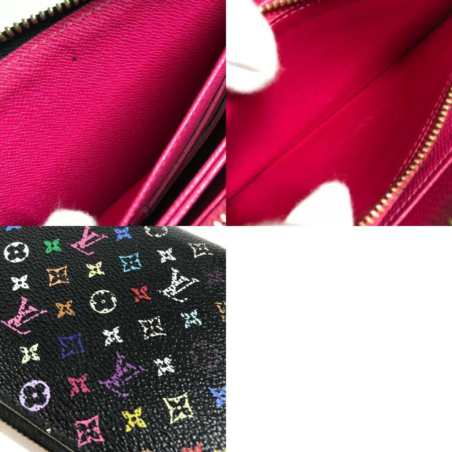 LOUIS VUITTON ルイヴィトン M60243  ジッピーウォレット  ロングウォレット モノグラムマルチカラー 長財布 ブラック【中古】 | LOUIS VUITTON | 09