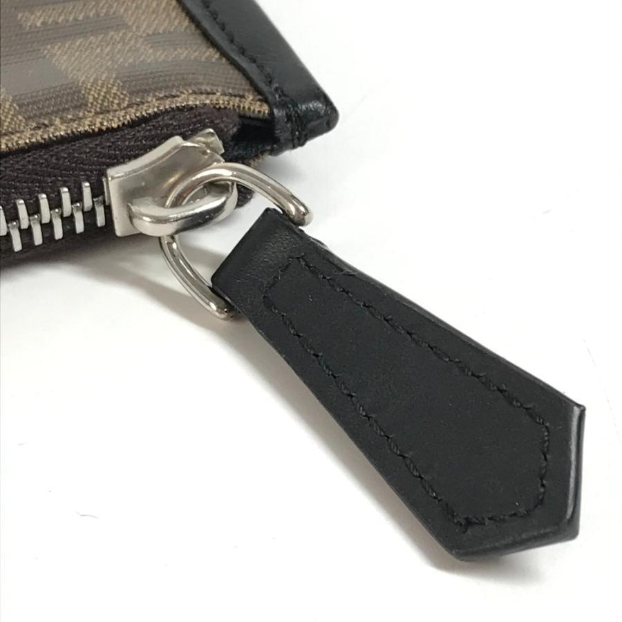 FENDI フェンディ 7N0078 ズッカ ロゴ カバン ポーチ セカンドバッグ クラッチバッグ ブラウン ユニセックス【中古】 | FENDI | 05