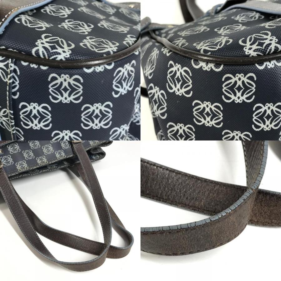 LOEWE ロエベ アナグラム ロゴ カバン 肩掛け トートバッグ ショルダーバッグ ブルー レディース【中古】 | LOEWE | 07