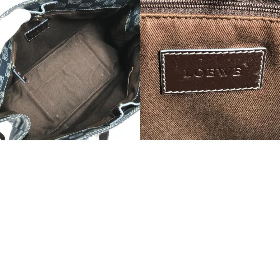 LOEWE ロエベ アナグラム ロゴ カバン 肩掛け トートバッグ ショルダーバッグ ブルー レディース【中古】 | LOEWE | 09