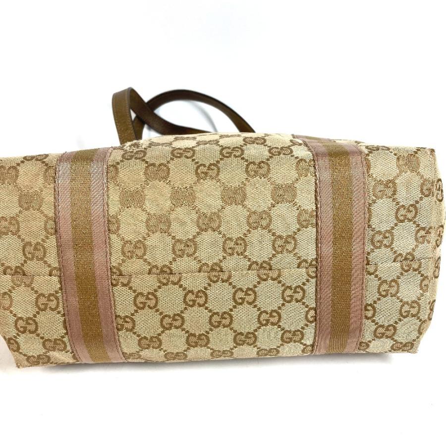 GUCCI グッチ 137396 ロゴ GG カバン 肩掛け トートバッグ チャーム付き ショルダーバッグ ベージュ ユニセックス【中古】 | GUCCI | 04