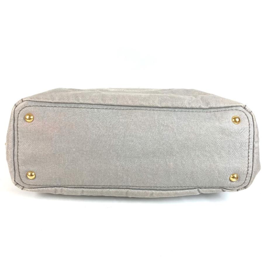 PRADA プラダ カナパ ロゴ カバン トートバッグ ハンドバッグ グレー系 ユニセックス【中古】 | PRADA | 06