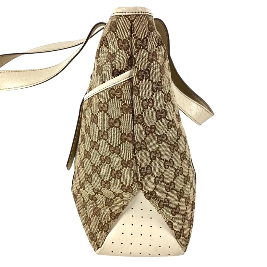 GUCCI グッチ 145971 GG ロゴ 肩掛け カバン トートバッグ ショルダーバッグ ホワイト ユニセックス【中古】 | GUCCI | 02