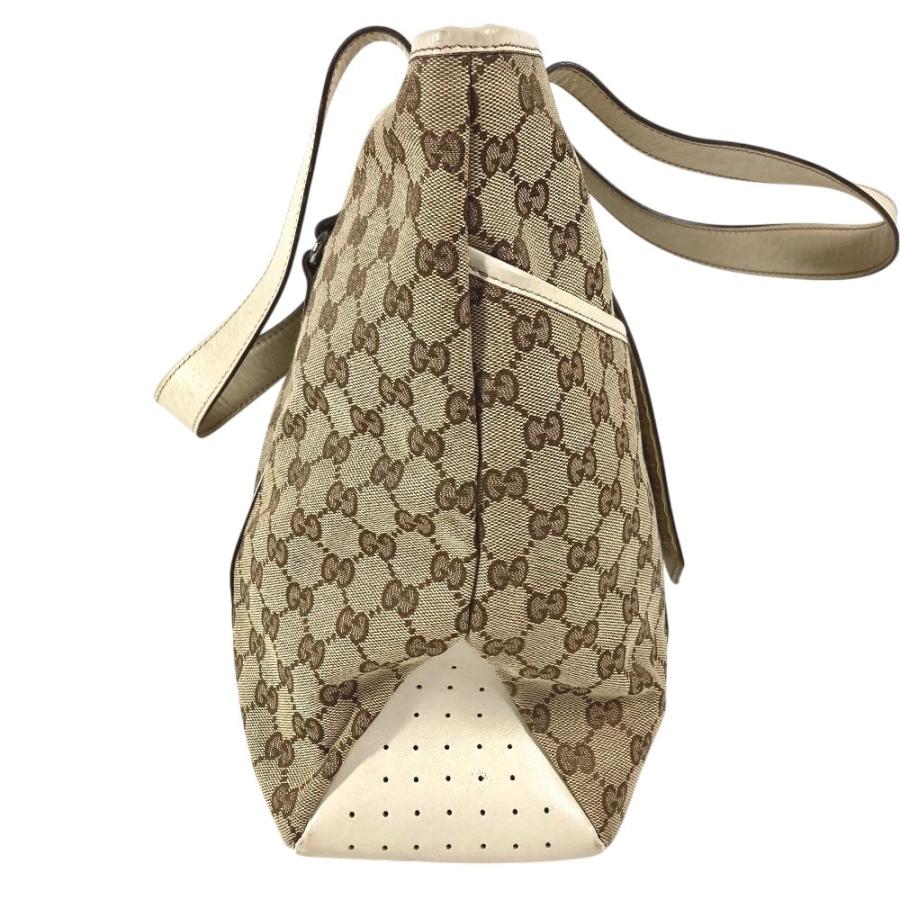 GUCCI グッチ 145971 GG ロゴ 肩掛け カバン トートバッグ ショルダーバッグ ホワイト ユニセックス【中古】 | GUCCI | 03