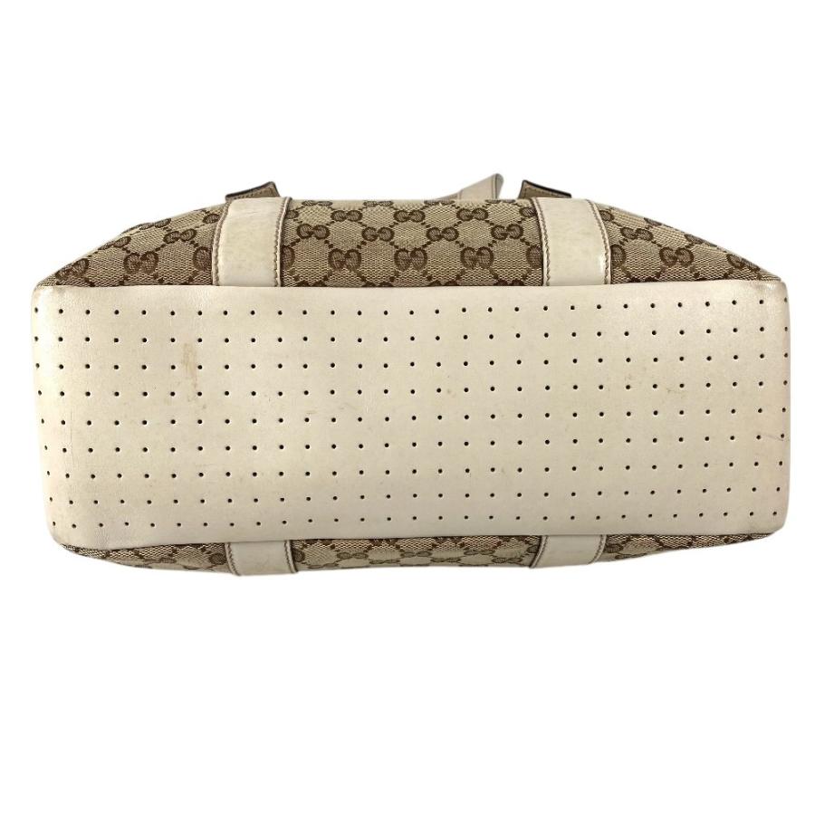 GUCCI グッチ 145971 GG ロゴ 肩掛け カバン トートバッグ ショルダーバッグ ホワイト ユニセックス【中古】 | GUCCI | 04
