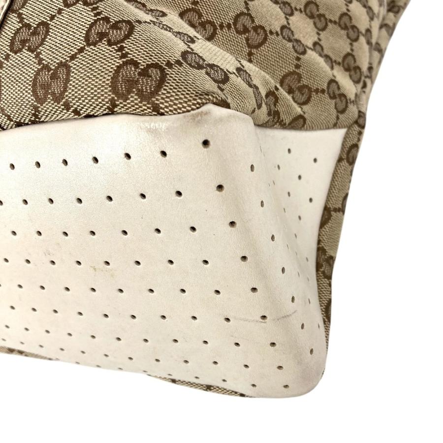 GUCCI グッチ 145971 GG ロゴ 肩掛け カバン トートバッグ ショルダーバッグ ホワイト ユニセックス【中古】 | GUCCI | 05