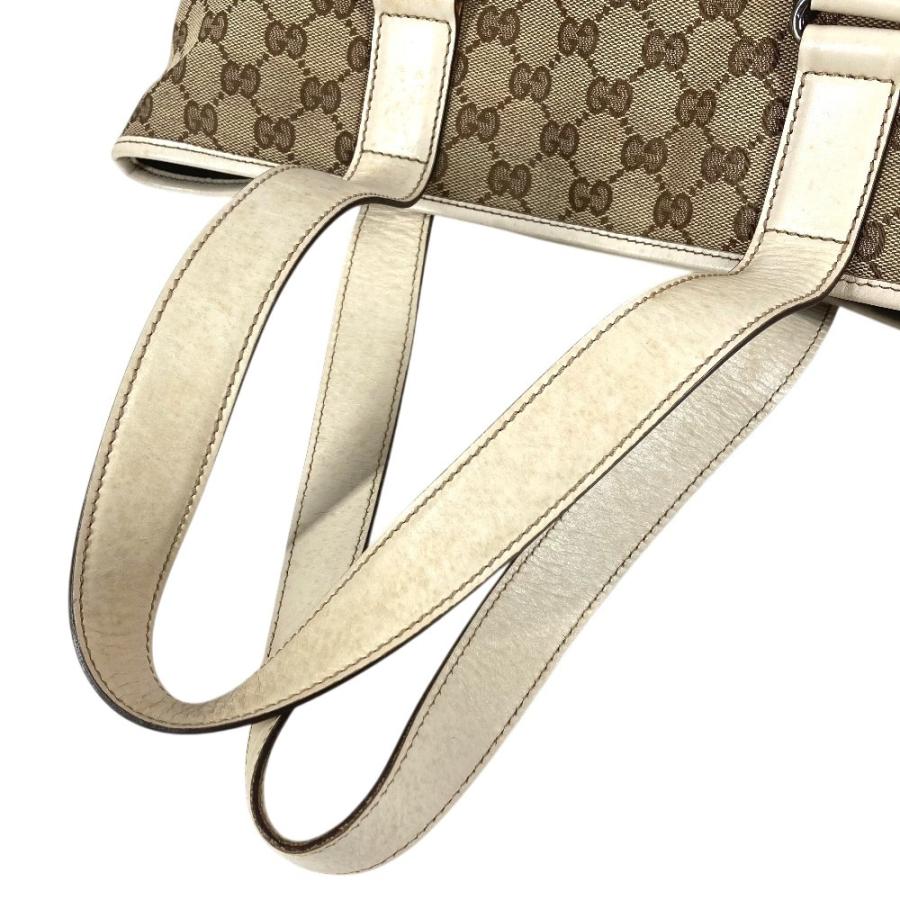 GUCCI グッチ 145971 GG ロゴ 肩掛け カバン トートバッグ ショルダーバッグ ホワイト ユニセックス【中古】 | GUCCI | 07
