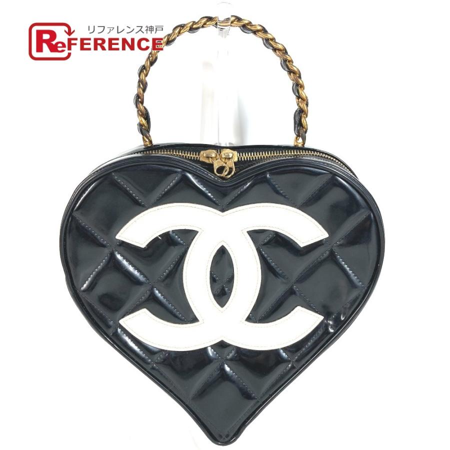 CHANEL シャネル ハート CC ココマーク マトラッセ キルティング　チェーン ロゴ バニティバッグ  ヴィンテージ ハンドバッグ【中古】 | CHANEL