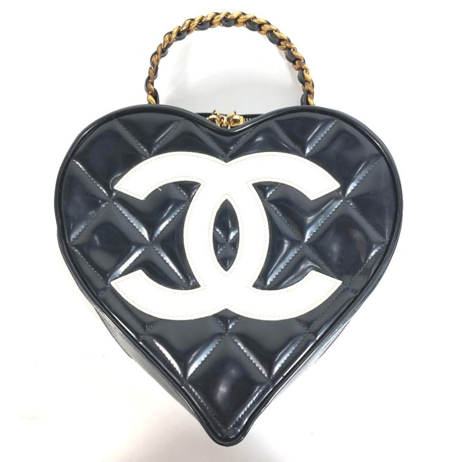 CHANEL シャネル ハート CC ココマーク マトラッセ キルティング　チェーン ロゴ バニティバッグ  ヴィンテージ ハンドバッグ【中古】 | CHANEL | 01