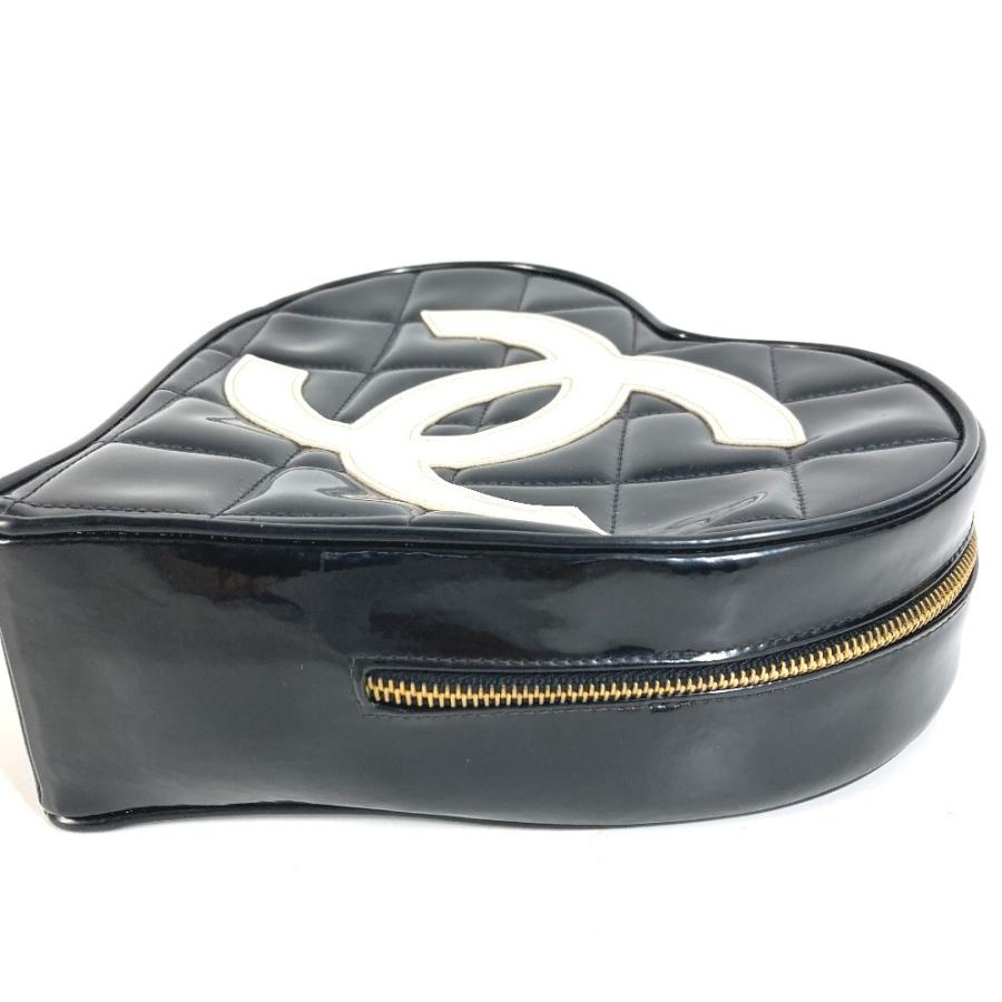 CHANEL シャネル ハート CC ココマーク マトラッセ キルティング　チェーン ロゴ バニティバッグ  ヴィンテージ ハンドバッグ【中古】 | CHANEL | 02