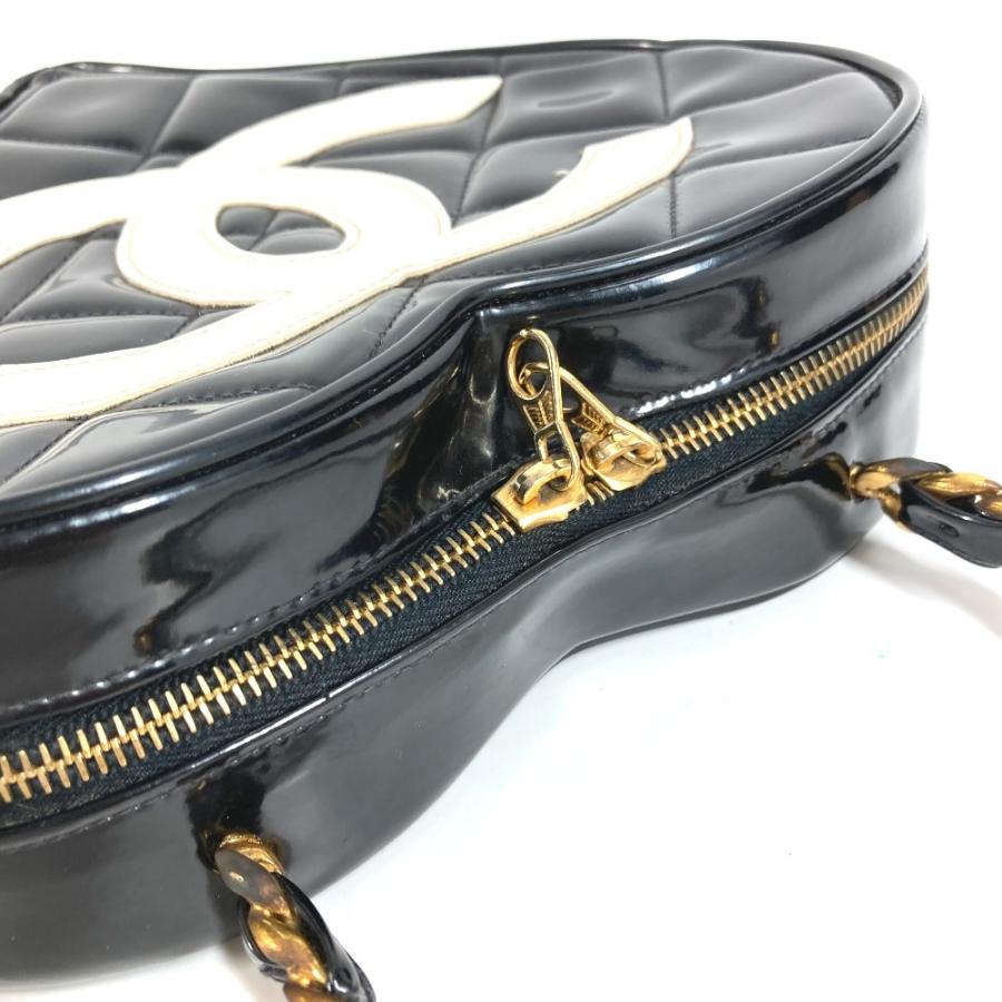 CHANEL シャネル ハート CC ココマーク マトラッセ キルティング　チェーン ロゴ バニティバッグ  ヴィンテージ ハンドバッグ【中古】 | CHANEL | 03