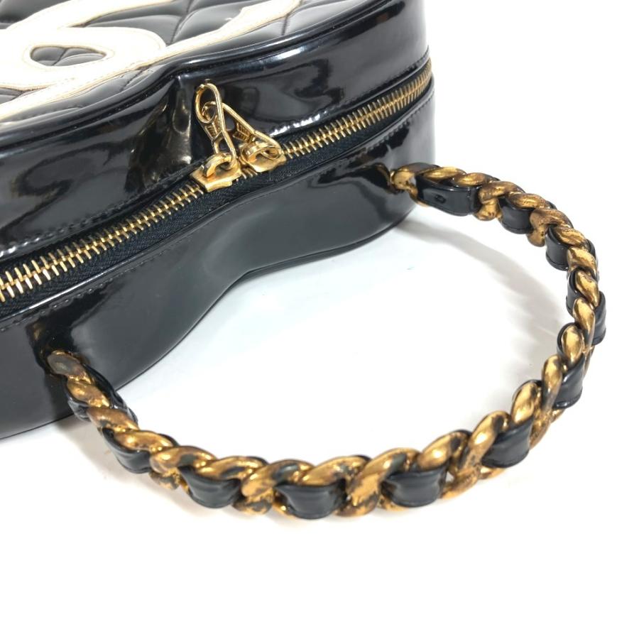 CHANEL シャネル ハート CC ココマーク マトラッセ キルティング　チェーン ロゴ バニティバッグ  ヴィンテージ ハンドバッグ【中古】 | CHANEL | 04