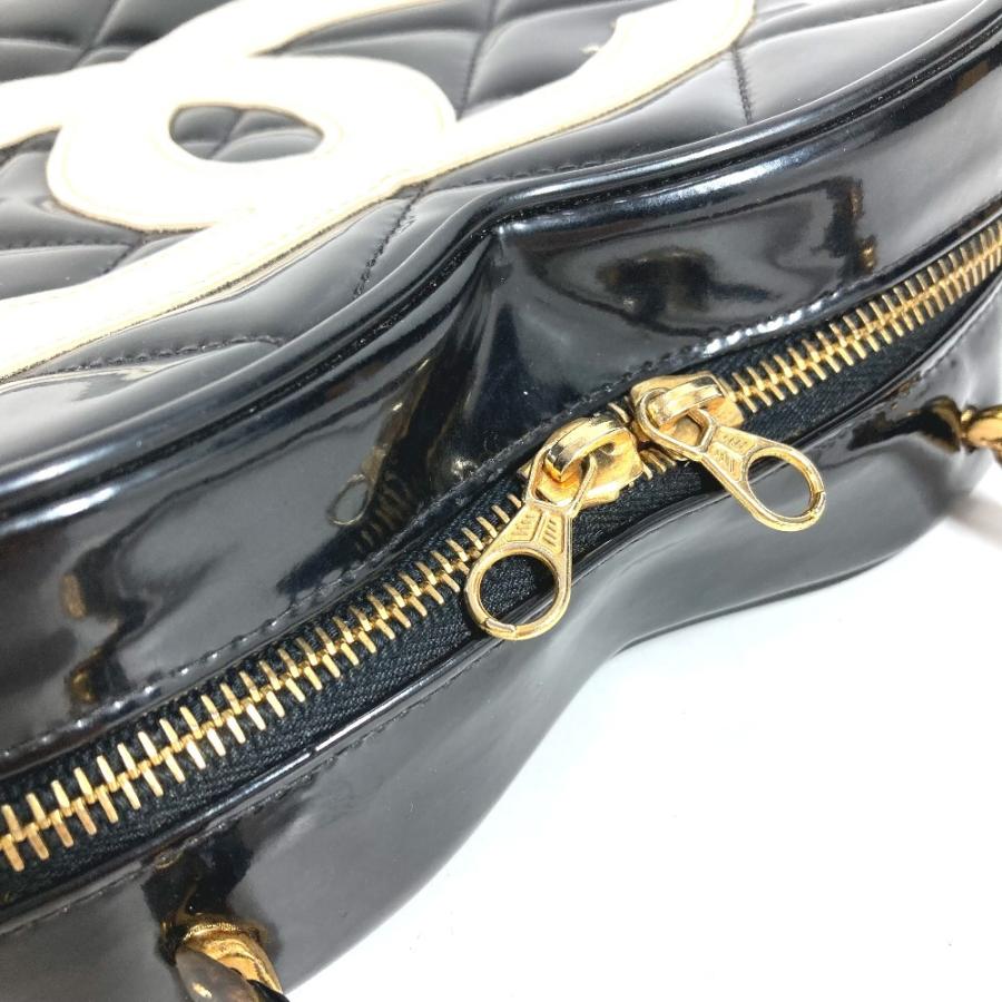 CHANEL シャネル ハート CC ココマーク マトラッセ キルティング　チェーン ロゴ バニティバッグ  ヴィンテージ ハンドバッグ【中古】 | CHANEL | 05