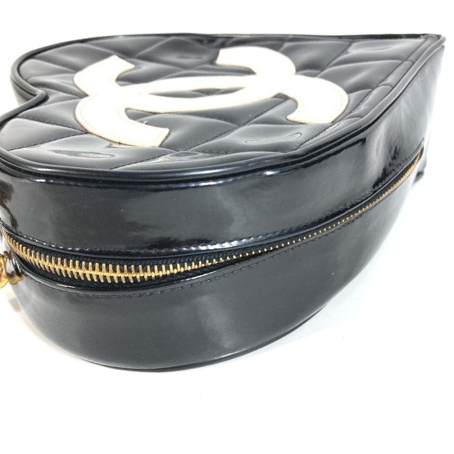CHANEL シャネル ハート CC ココマーク マトラッセ キルティング　チェーン ロゴ バニティバッグ  ヴィンテージ ハンドバッグ【中古】 | CHANEL | 06