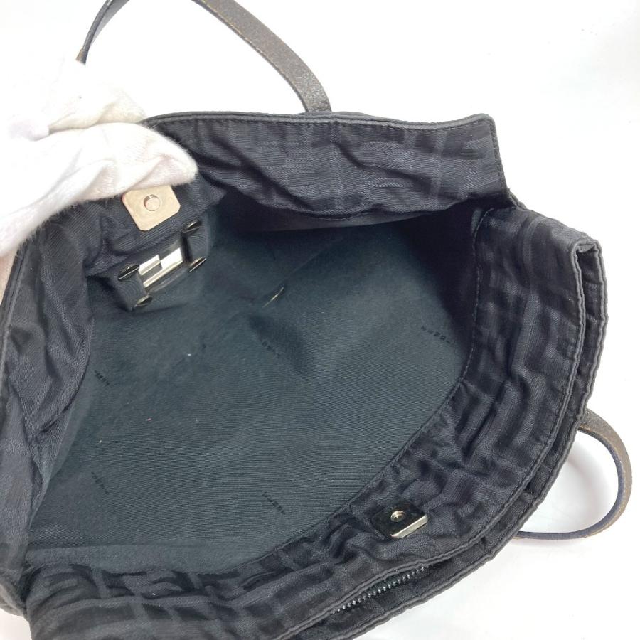 FENDI フェンディ FF ロゴ カバン トートバッグ ヴィンテージ ハンドバッグ ブラック ユニセックス【中古】 | FENDI | 08