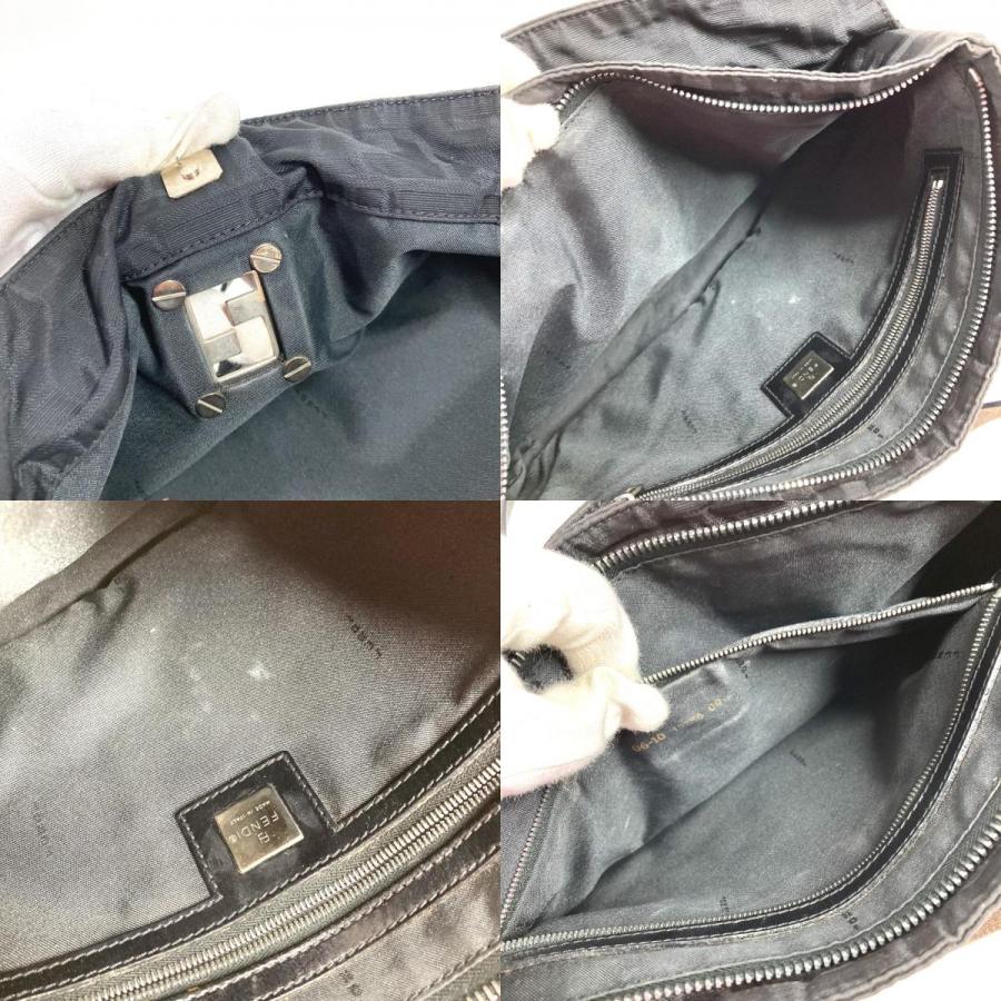 FENDI フェンディ FF ロゴ カバン トートバッグ ヴィンテージ ハンドバッグ ブラック ユニセックス【中古】 | FENDI | 09