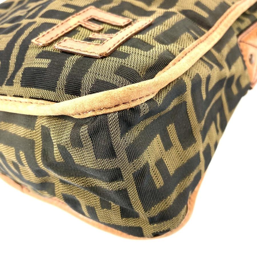 FENDI フェンディ ズッカ ロゴ カバン 斜め掛け ポシェット ショルダーバッグ ブラウン ユニセックス【中古】 | FENDI | 05