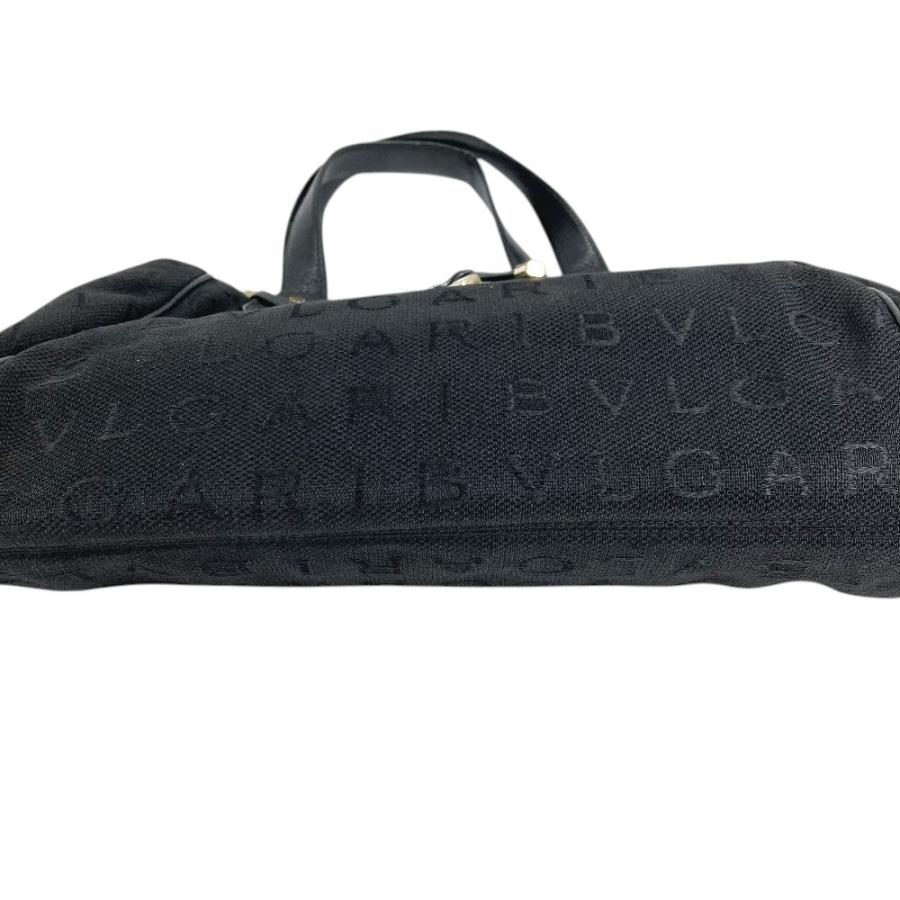 BVLGARI ブルガリ ブルガリブルガリロゴ カバン トートバッグ 肩掛け  ショルダーバッグ ブラック ユニセックス【中古】 | BVLGARI | 04