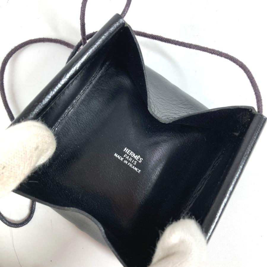 HERMES エルメス ベルイル ベル イル 財布 小銭入れ スクエアウォレット コインケース ブラック ユニセックス【中古】 | HERMES | 08