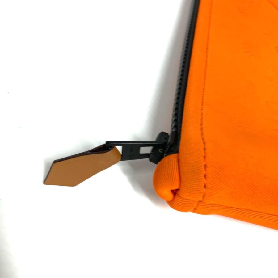 HERMES エルメス ネオバンＭM  クラッチバッグ カバン メイクポーチ マルチポーチ レオパード 豹 ヒョウ ポーチ オレンジ 【中古】 | HERMES | 05