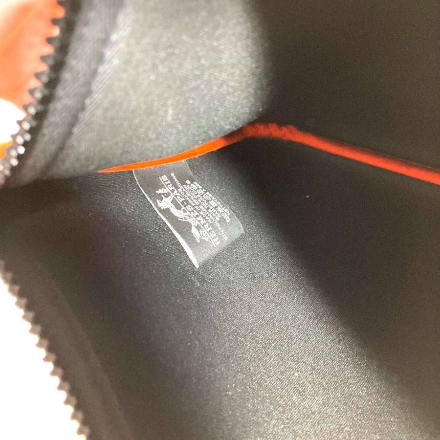 HERMES エルメス ネオバンＭM  クラッチバッグ カバン メイクポーチ マルチポーチ レオパード 豹 ヒョウ ポーチ オレンジ 【中古】 | HERMES | 09