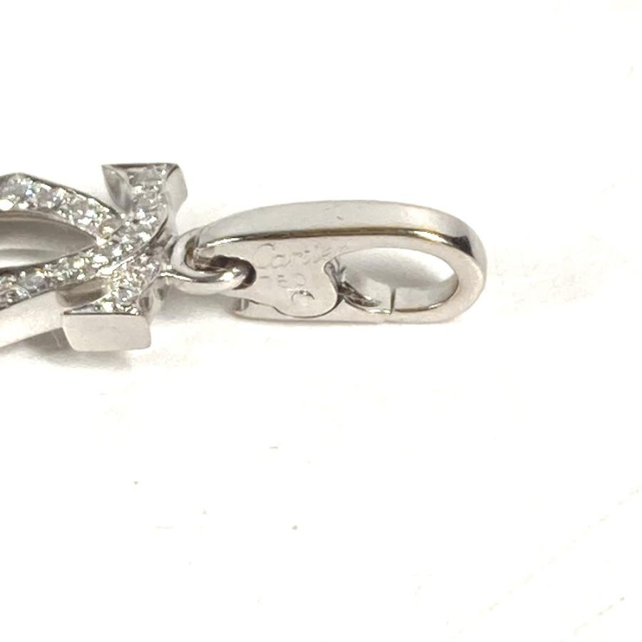 美品 CARTIER カルティエ 2C チャーム 750 ダイヤモンド アクセサリー ジュエリー ネックレス ダイヤ K18 金 18K ペンダントトップ【中古】 | Cartier | 02