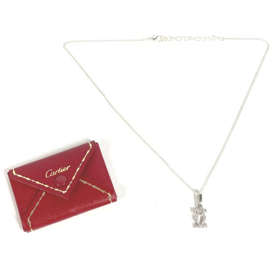 美品 CARTIER カルティエ 2C チャーム 750 ダイヤモンド アクセサリー ジュエリー ネックレス ダイヤ K18 金 18K ペンダントトップ【中古】 | Cartier | 04