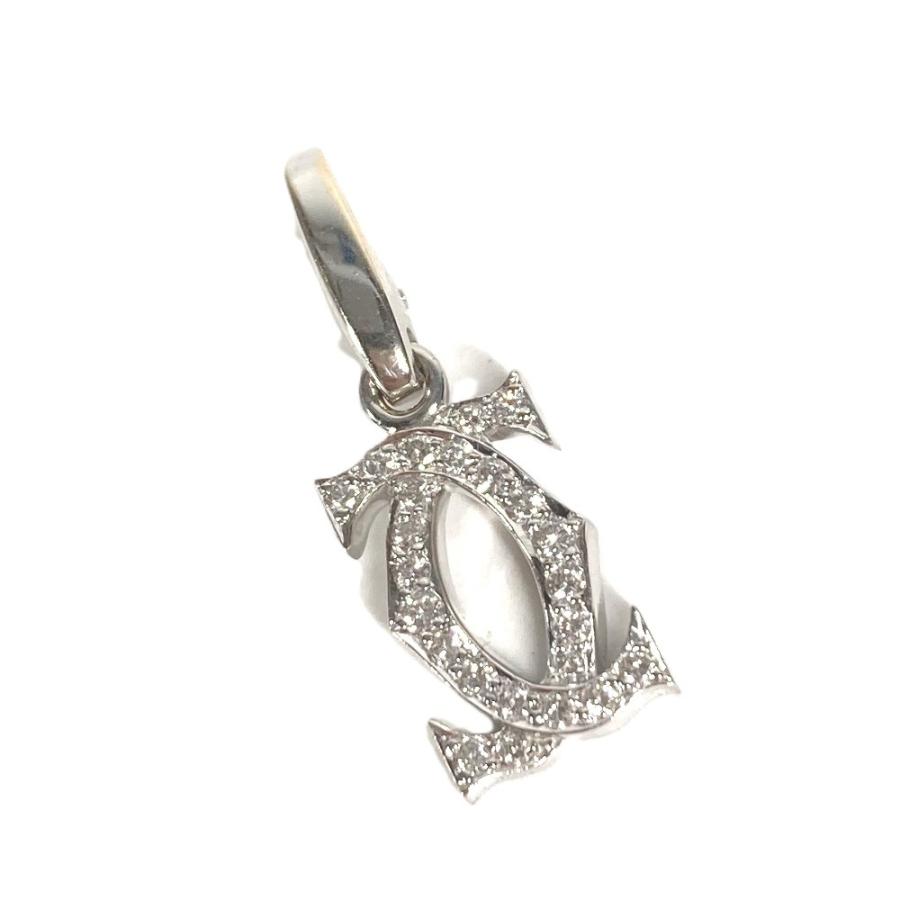 美品 CARTIER カルティエ 2C チャーム 750 ダイヤモンド アクセサリー ジュエリー ネックレス ダイヤ K18 金 18K ペンダントトップ【中古】 | Cartier | 06