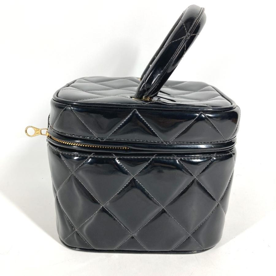 CHANEL シャネル  ヴィンテージシャネル Vintage Chanel マトラッセ パテントレザー バニティバッグ（ハート型ミラー付き）【中古】 | CHANEL | 03