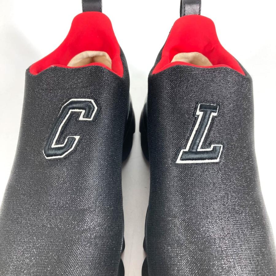 Christian Louboutin クリスチャンルブタン ロゴ CL スリッポン シューズ 靴 スニーカー ブラック メンズ【中古】 | Christian Louboutin | 01