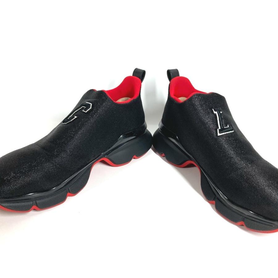Christian Louboutin クリスチャンルブタン ロゴ CL スリッポン シューズ 靴 スニーカー ブラック メンズ【中古】 | Christian Louboutin | 03