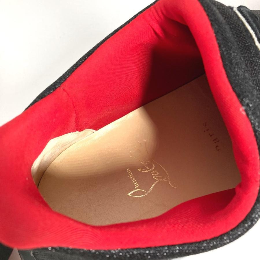 Christian Louboutin クリスチャンルブタン ロゴ CL スリッポン シューズ 靴 スニーカー ブラック メンズ【中古】 | Christian Louboutin | 07