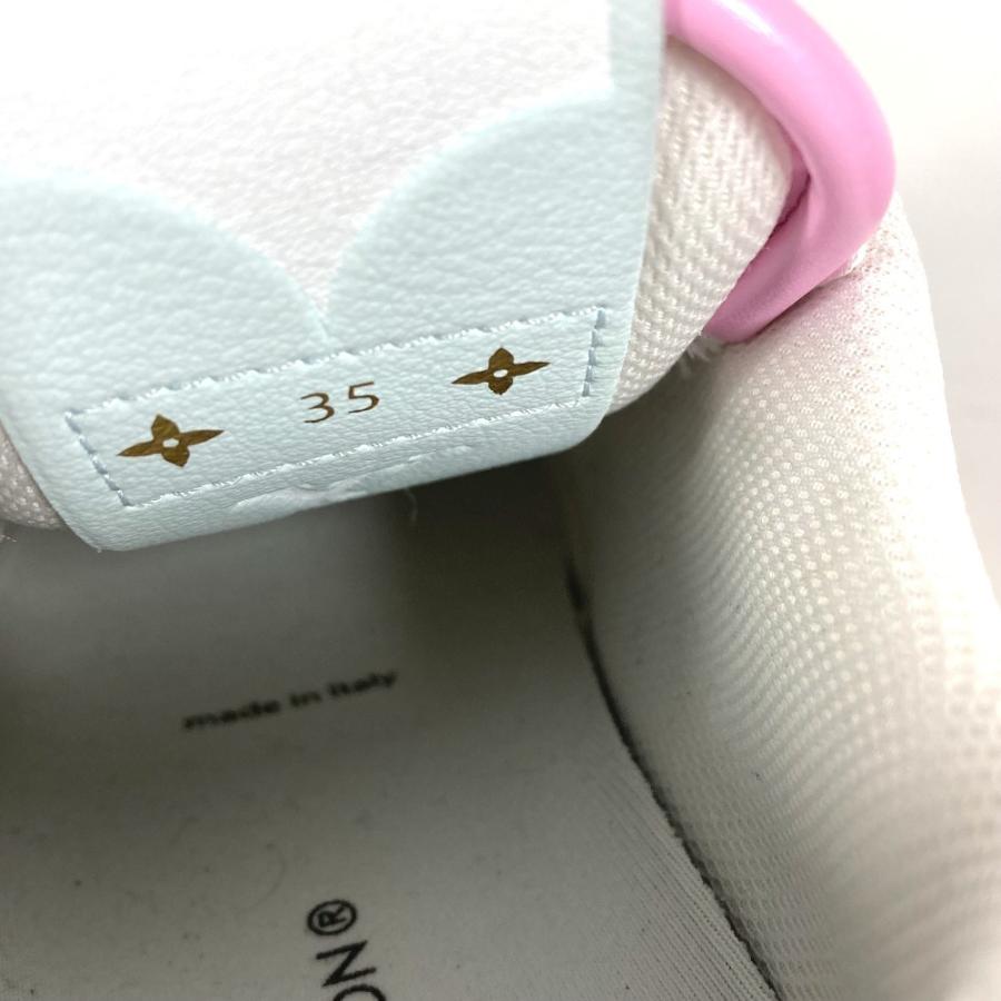 未使用 LOUIS VUITTON ルイヴィトン 1AA16R ロゴ 紐 シューズ 靴 チャーリーライン モノグラム スニーカー ピンク レディース【中古】 | LOUIS VUITTON | 07