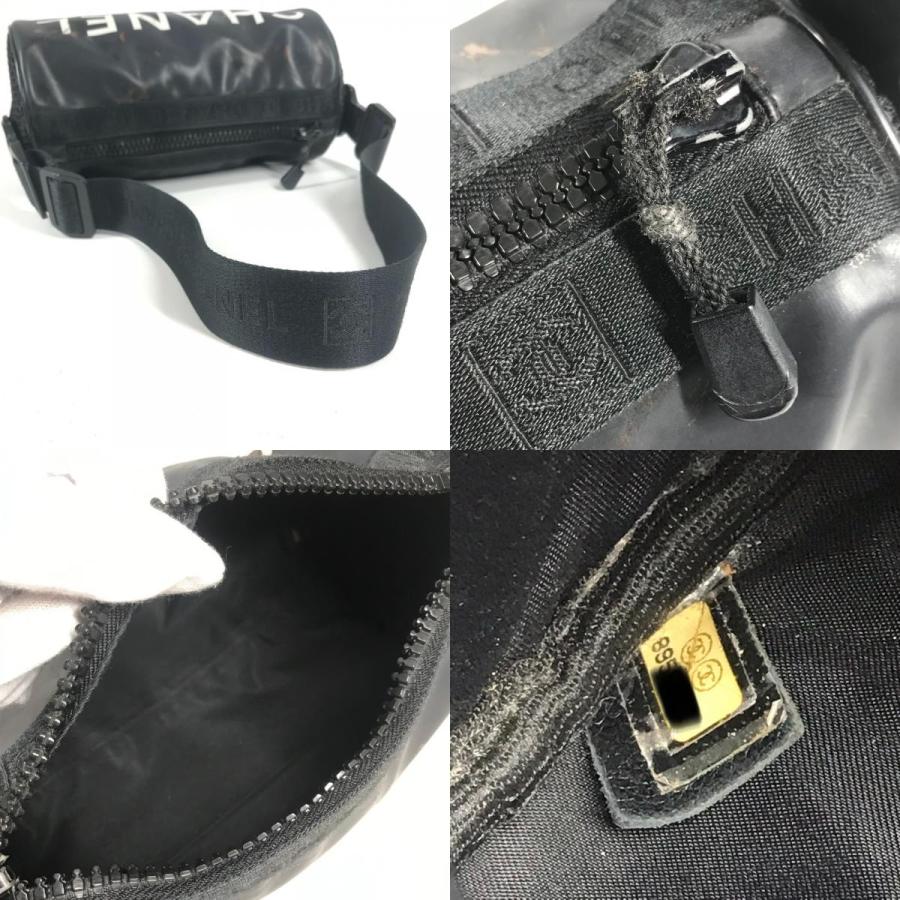 CHANEL シャネル CC ココマーク ロゴ 筒形 ショルダーバッグ ワンショルダー  スポーツ ショルダーバッグ ブラック ユニセックス【中古】 | CHANEL | 08