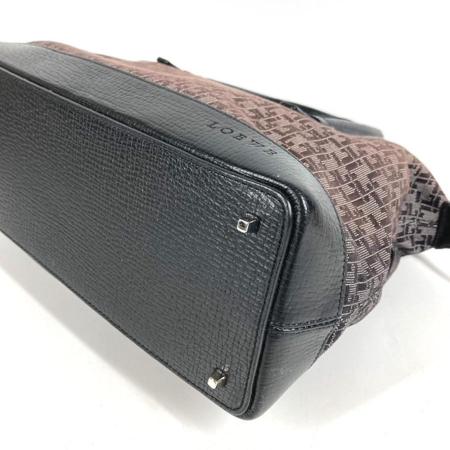 LOEWE ロエベ 総柄 ロゴ カバン  トートバッグ  ヴィンテージ ハンドバッグ ブラック レディース【中古】 | LOEWE | 04