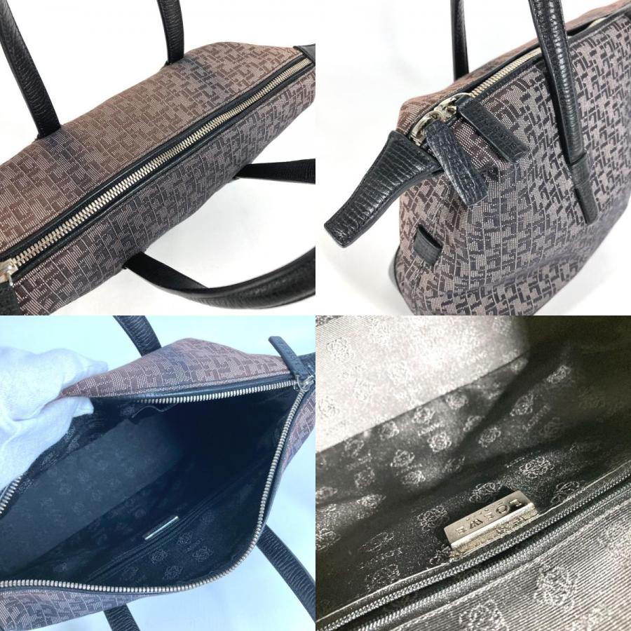 LOEWE ロエベ 総柄 ロゴ カバン  トートバッグ  ヴィンテージ ハンドバッグ ブラック レディース【中古】 | LOEWE | 08