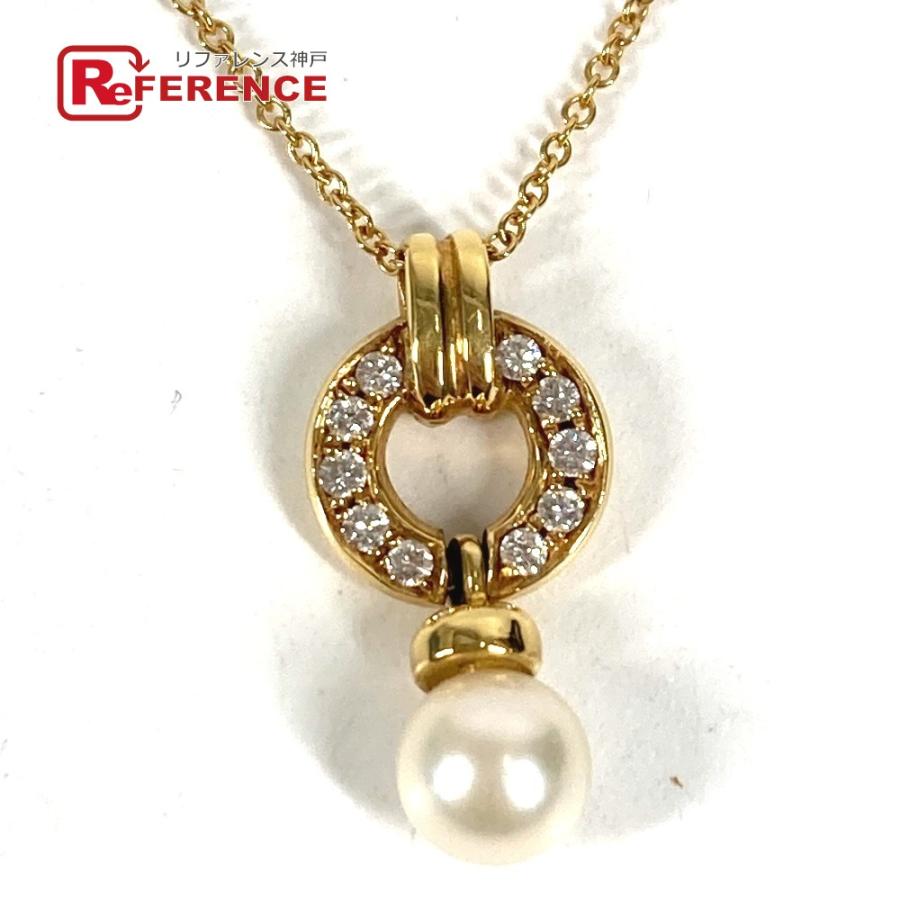 TIFFANY&Co. ティファニー ドアノック アコヤ真珠 パール ダイヤ チェーンネックレス ジュエリー 金 K18 18K ネックレス ゴールド【中古】 | TIFFANY&Co.