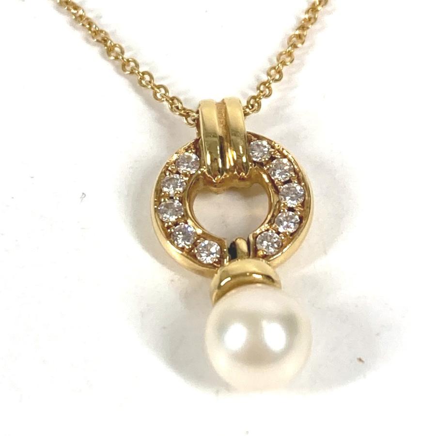 TIFFANY&Co. ティファニー ドアノック アコヤ真珠 パール ダイヤ チェーンネックレス ジュエリー 金 K18 18K ネックレス ゴールド【中古】 | TIFFANY&Co. | 02