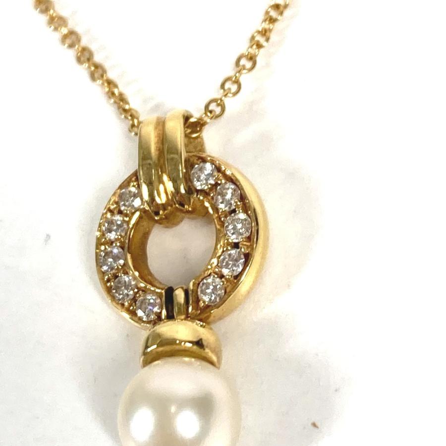 TIFFANY&Co. ティファニー ドアノック アコヤ真珠 パール ダイヤ チェーンネックレス ジュエリー 金 K18 18K ネックレス ゴールド【中古】 | TIFFANY&Co. | 03