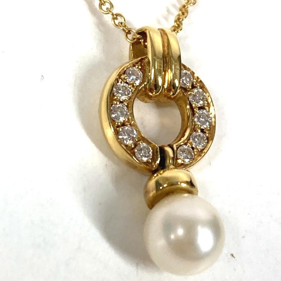 TIFFANY&Co. ティファニー ドアノック アコヤ真珠 パール ダイヤ チェーンネックレス ジュエリー 金 K18 18K ネックレス ゴールド【中古】 | TIFFANY&Co. | 04