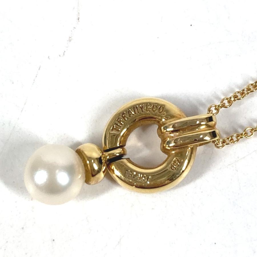 TIFFANY&Co. ティファニー ドアノック アコヤ真珠 パール ダイヤ チェーンネックレス ジュエリー 金 K18 18K ネックレス ゴールド【中古】 | TIFFANY&Co. | 08